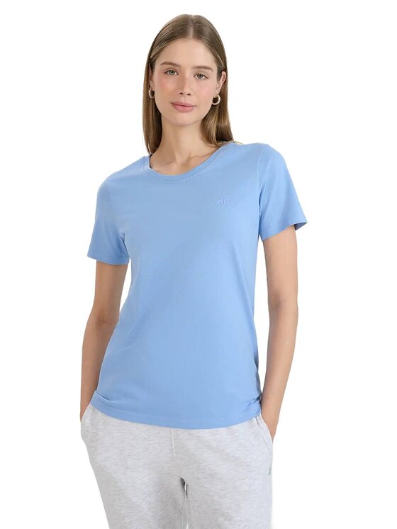 4F 4F T-shirt FWMM00TTSHF2356-32S Blu Regular Fit