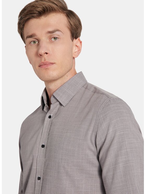 Pako Lorente Pako Lorente Koszula P25WF-1X-020 Brązowy Slim Fit