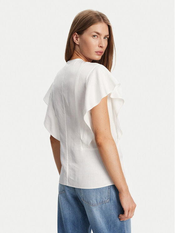 BOSS BOSS Blusa Beliniara 50540635 Bianco Regular Fit
