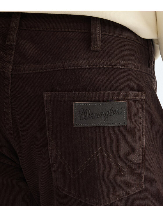 Wrangler Wrangler Spodnie materiałowe 112386859 Brązowy Regular Fit