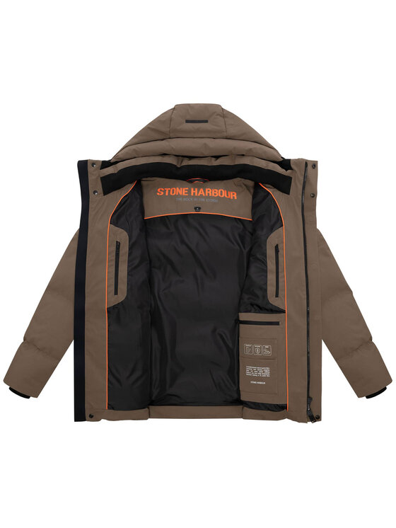 Stone Harbour Stone Harbour Kurtka zimowa Taviaan Brązowy Regular Fit