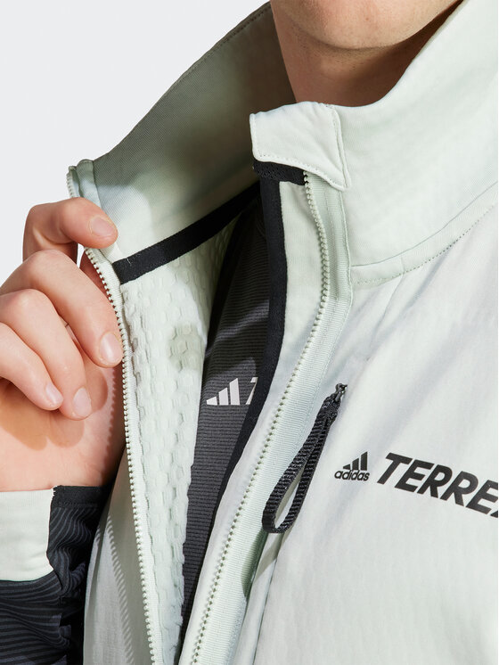 adidas adidas Полар Terrex Tech Flooce Hiking Fleece HS9775 Зелен Regular Fit