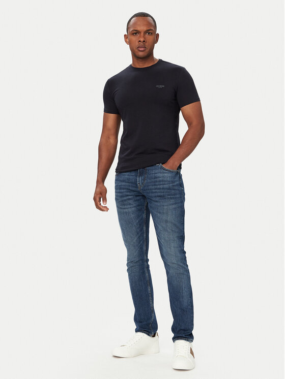 Guess Guess T-Shirt M6YI24 K3728 Dunkelblau Extra Slim Fit