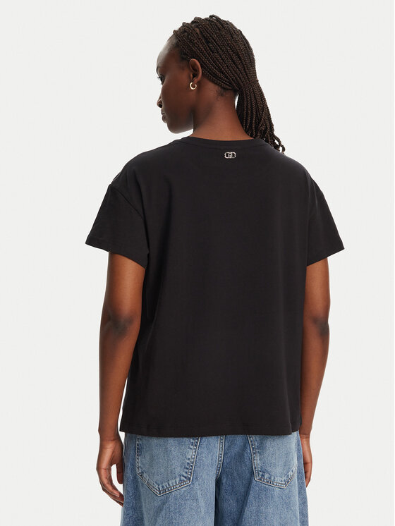 Liu Jo Liu Jo T-shirt WA5148 J4893 Crna Regular Fit