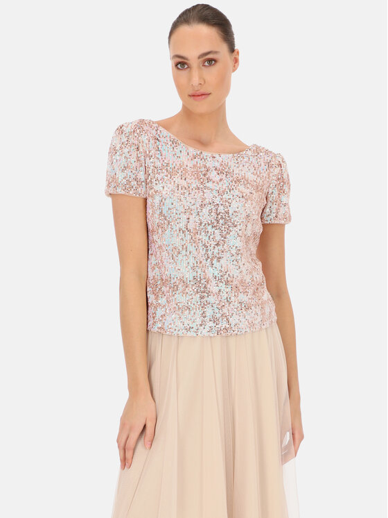 L’AF L’AF Bluzka Tiana Różowy Slim Fit