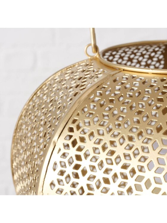 MIAhome MIAhome Lampion ażurowy Amina Złoty