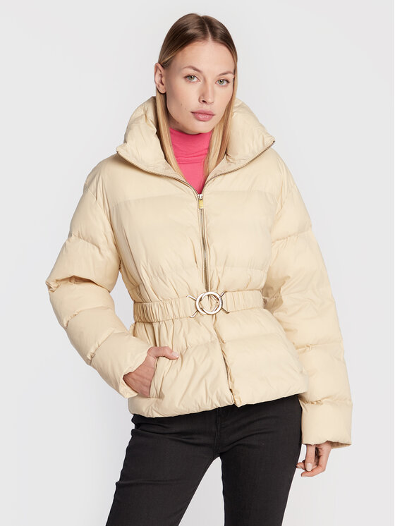 Pinko Geacă din puf Iva 1 1G18E5 Y834 Bej Relaxed Fit