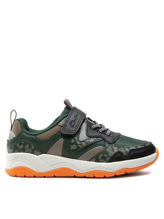 Clarks Sneakersy Clowder Run K 261661117 S Zelená | Modivo.cz