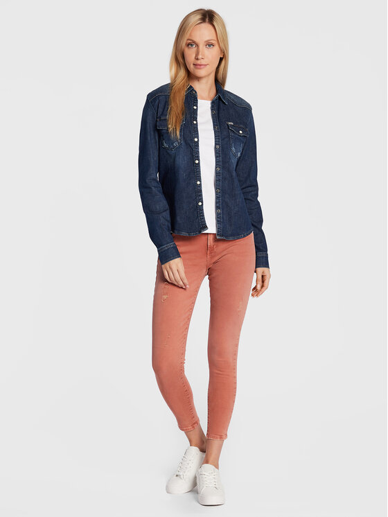 Camicia di jeans Lucinda 60474 14850 Blu Slim Fit