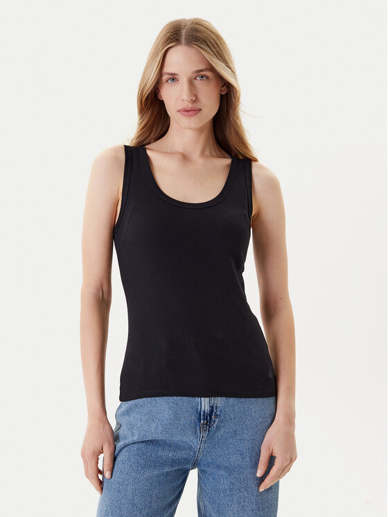 United Colors Of Benetton United Colors Of Benetton Top 3GA2DH010 Černá Slim Fit