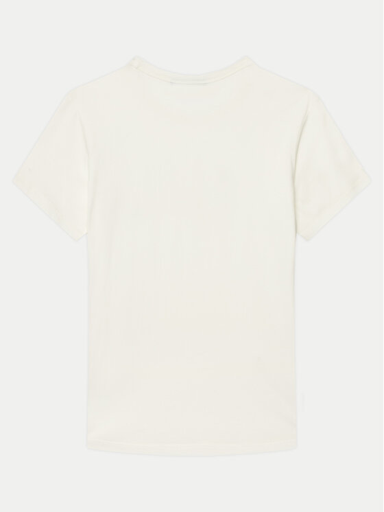 Napapijri Napapijri T-Shirt Chamois NP0A4ILE D Biały Regular Fit