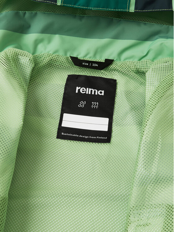 Reima Reima Kurtka przeciwdeszczowa Kallavesi 5100314A Zielony Regular Fit