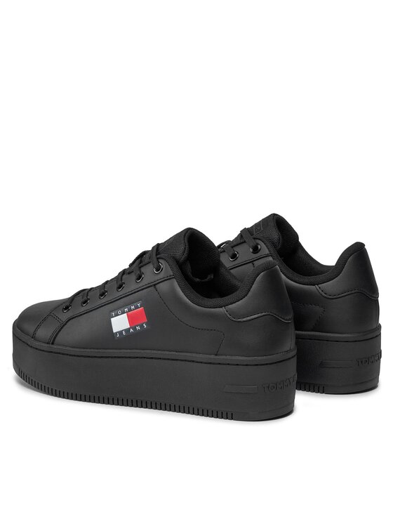 Tommy Jeans Tommy Jeans Laisvalaikio batai Tjw Flatform Ess EN0EN02518 Juoda