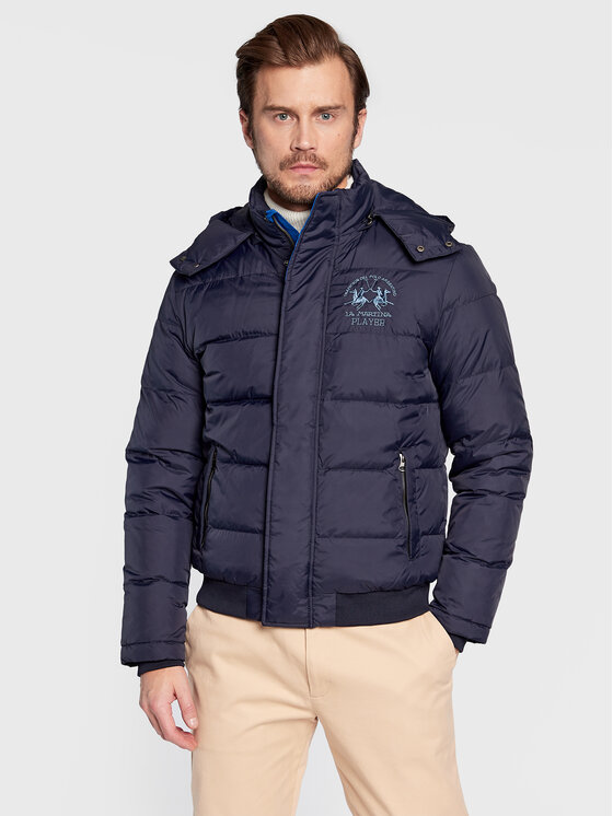 La Martina La Martina Пуховик UMO602 PA003 Cиній Regular Fit