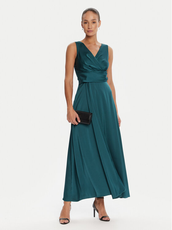 Rinascimento Rinascimento Večernja haljina CFC0124986003 Zelena Regular Fit