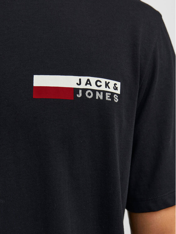 Jack&Jones Jack&Jones Тишърт Corp 12233999 Черен Standard Fit