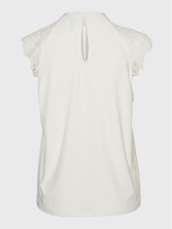 Vero Moda Vero Moda Μπλουζάκι Milla 10226072 Λευκό Regular Fit