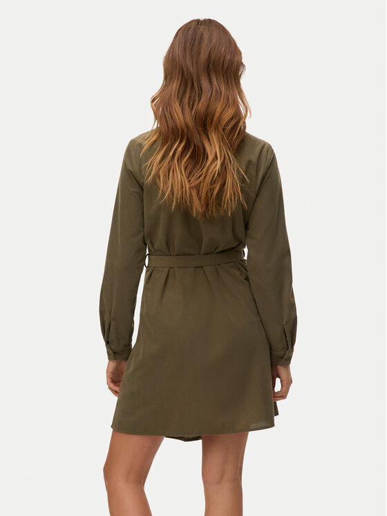 Vero Moda Vero Moda Sukienka koszulowa Elly 10334288 Zielony Regular Fit