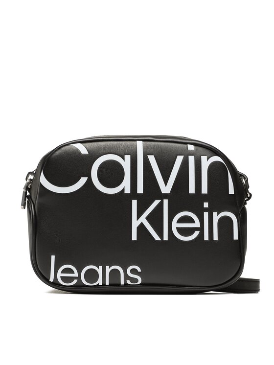 Calvin Klein Jeans Sac a main Sleek Camera Bag20 Aop K60K610077 Noir Modivo