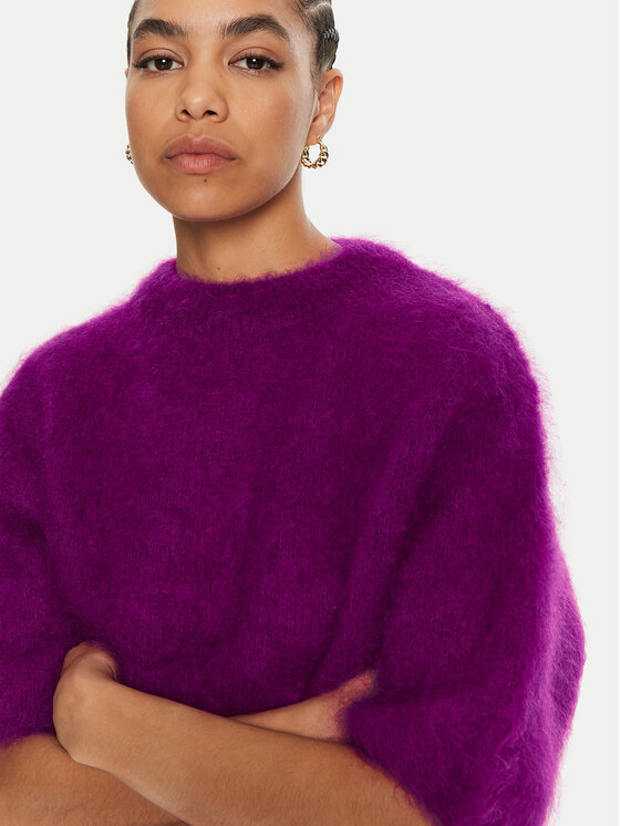 Dixie Dixie Megztinis M277K008A Violetinė Relaxed Fit
