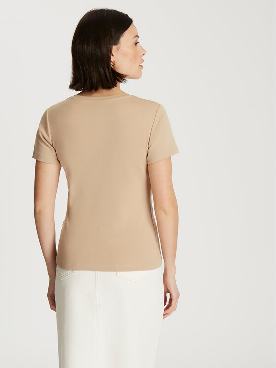 Cross Jeans Cross Jeans T-Shirt 56152-009 Beżowy