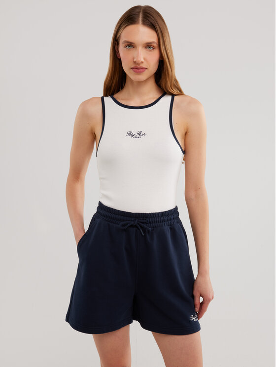 BIG STAR BIG STAR Top ARISA Biały Slim Fit