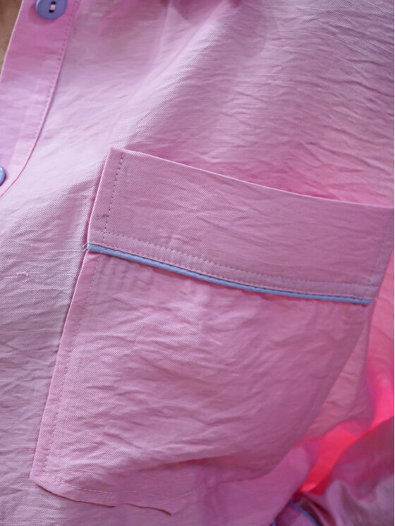 LilaLou LilaLou Koszula Mimi Różowy Oversize