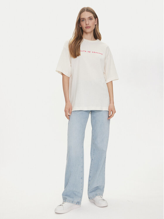 Vero Moda Vero Moda Póló Taz Hailey 10337839 Fehér Regular Fit