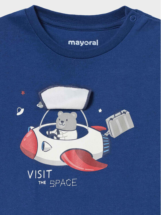 Mayoral Mayoral Μπλουζάκι 2.014 Μπλε Regular Fit