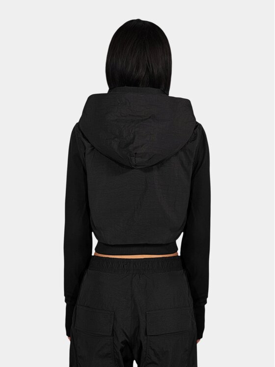 MADE BY SOCIETY MADE BY SOCIETY Kurtka anorak TECH ZIPPER Hoodie - H27768 Czarny Basic Fit