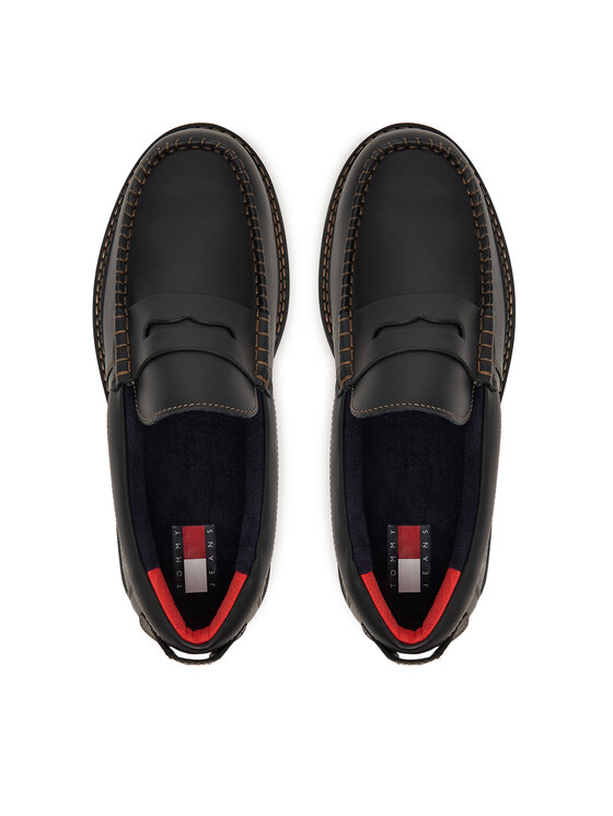 Tommy Jeans Tommy Jeans Loafersy Archive '01 Loafer EM0EM01710 Czarny