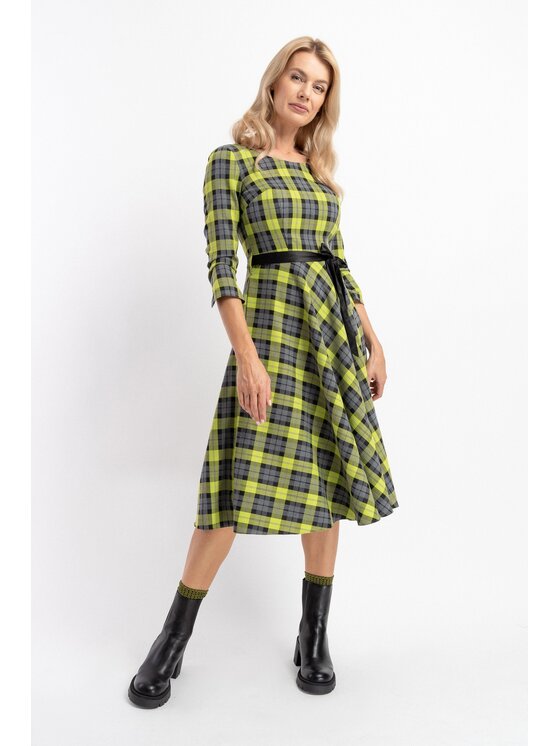 CLICK CLICK Φόρεμα καθημερινό 70-840 Πράσινο Regular Fit