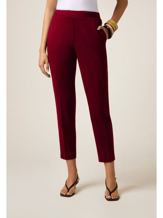 Oltre Oltre Pantaloni di tessuto P273J002361N026 Rosso Regular Fit