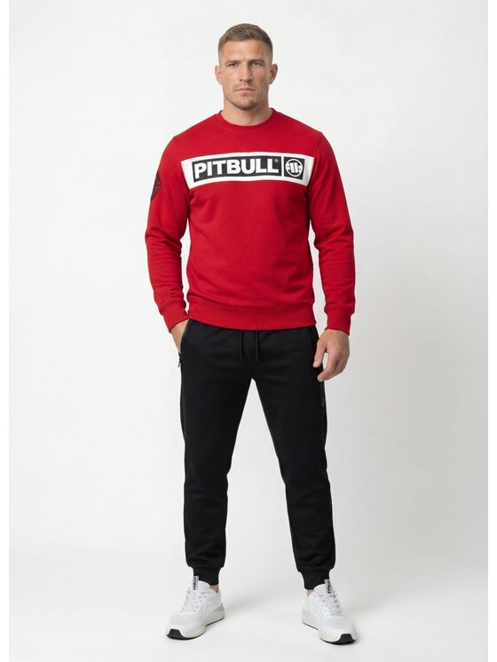 PITBULL PITBULL Bluza Sherwood Czerwony Regular Fit