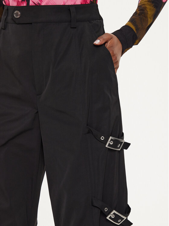 Gestuz Gestuz Текстилни панталони 10908260 Черен Regular Fit