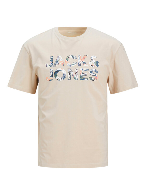 Jack&Jones Jack&Jones T-Shirt Bryan 12268127 Μπεζ Relaxed Fit