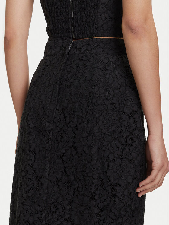 Guess Guess Pouzdrová sukně W5YD12 WHD00 Černá Regular Fit