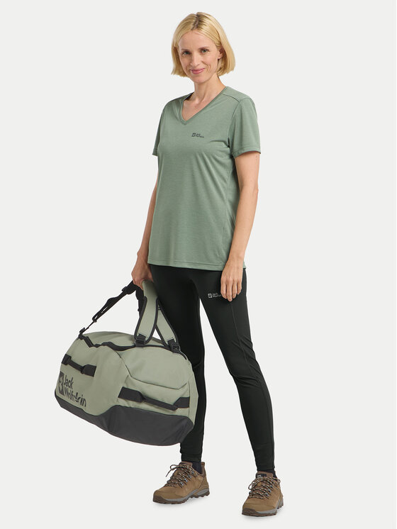 Jack Wolfskin Jack Wolfskin Legginsy Klintal 1508901 Czarny Slim Fit