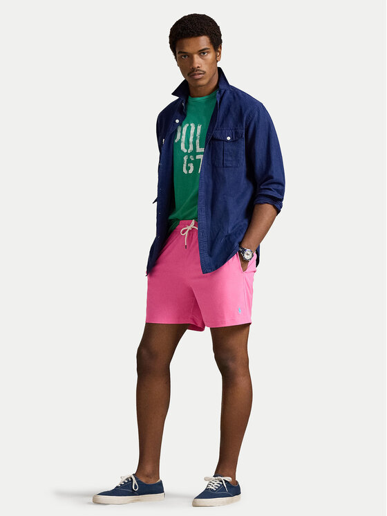 Polo Ralph Lauren Polo Ralph Lauren Szorty kąpielowe 710957782506 Różowy Classic Fit