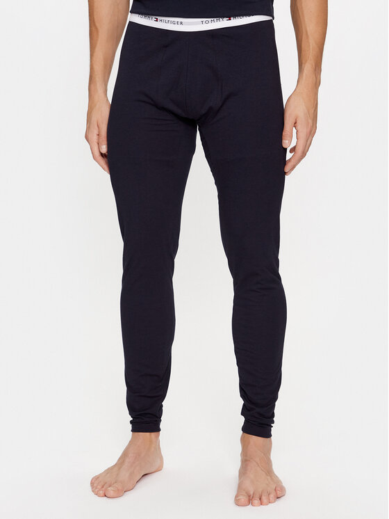 Tommy Hilfiger Dlhé spodky UM0UM03057 Tmavomodrá