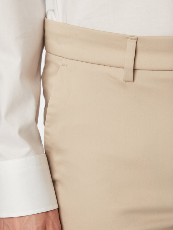 BOSS BOSS Hlače iz tkanine P-Kaiton1 50553841 Bež Slim Fit