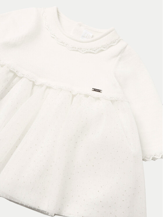 Mayoral Mayoral Elegantes Kleid 2806 Écru Regular Fit