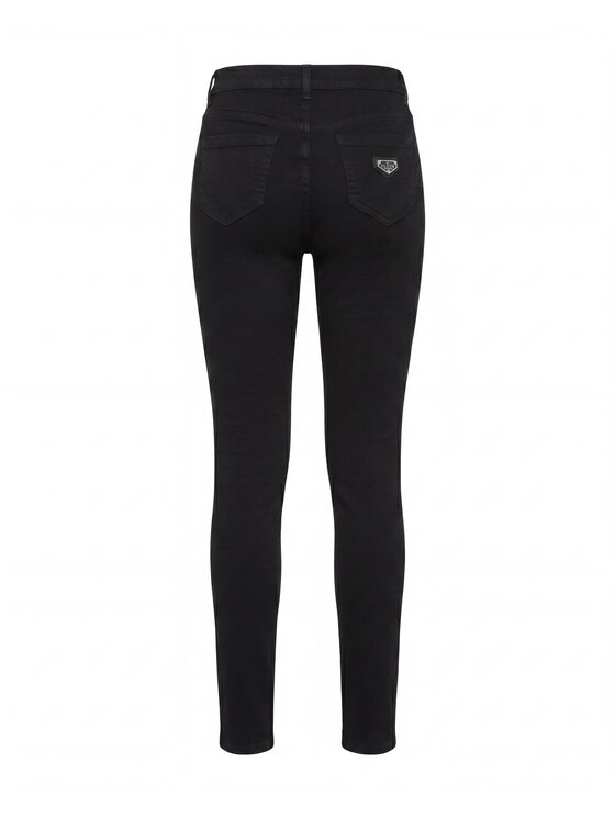 PHILIPP PLEIN PHILIPP PLEIN Jegginsy 31776 Czarny Jegging Fit