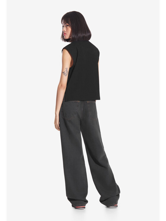PROSTO. PROSTO. Top Bamboo Czarny Regular Fit