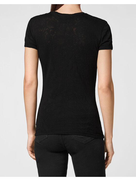 PHILIPP PLEIN PHILIPP PLEIN Tričko 887 Čierna Regular Fit