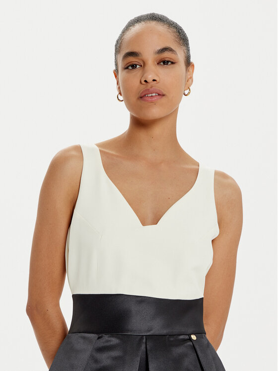 Rinascimento Rinascimento Vakarinė suknelė CFC0121816003 Juoda Regular Fit