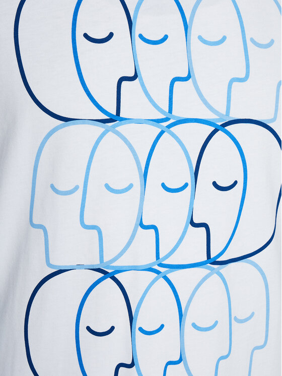 Outhorn Outhorn T-shirt OTHAW23TTSHM0862 Bijela Regular Fit