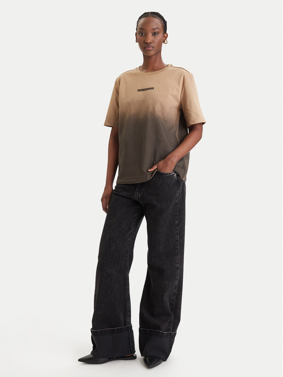 Patrizia Pepe Patrizia Pepe Тишърт 8M1828/J366-FG71 Кафяв Relaxed Fit