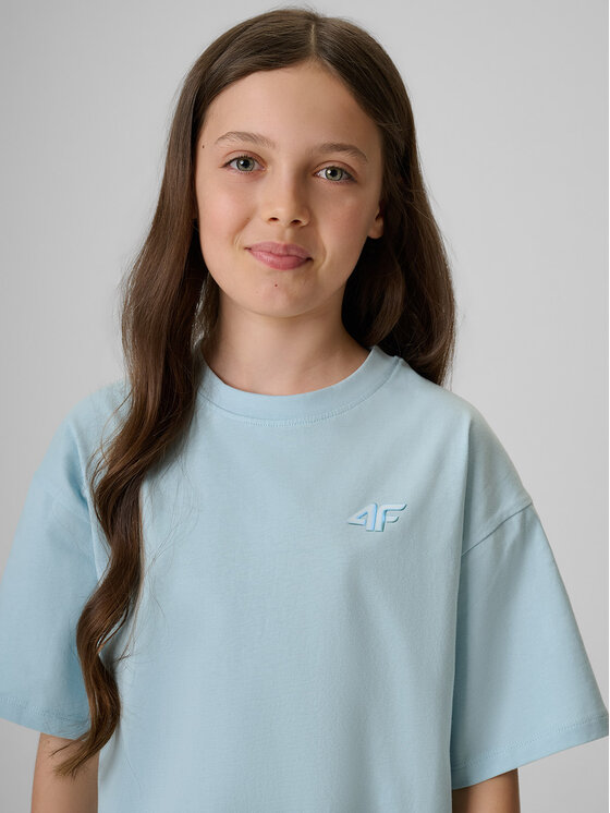 4F 4F T-Shirt SUMMER SPLASH Niebieski Loose Fit