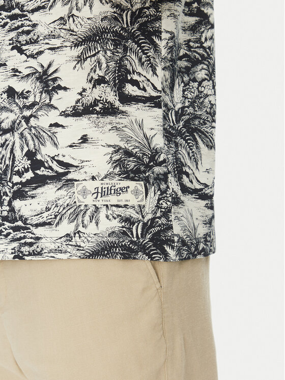 Tommy Hilfiger Tommy Hilfiger T-shirt Summer MW0MW38933 Krem Slim Fit